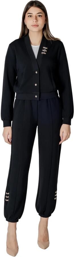 Liu Jo Onbedekte Sweatshirt Modal Polyester Elastaan Black Dames - Foto 7