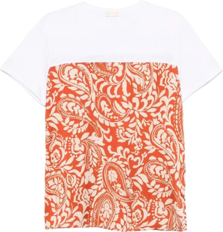 Liu Jo Korte Mouw T-shirt Lente Zomer Collectie Multicolor Dames