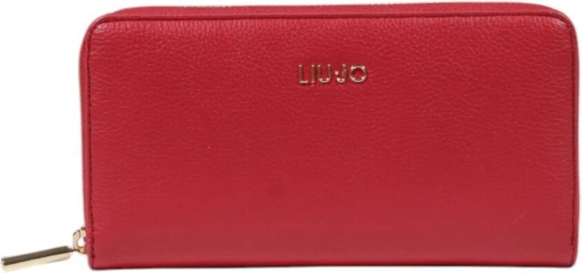 Liu Jo Rode ritssluiting portemonnee stijlvol accessoire Red Dames