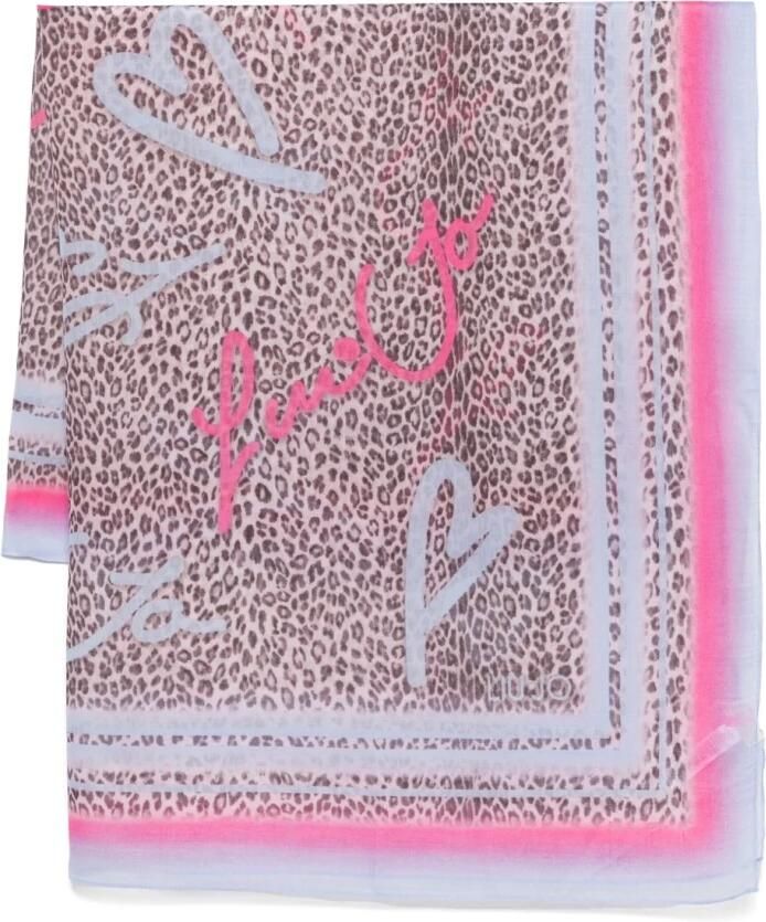 Liu Jo Roze Hartprint Sjaal Multicolor Dames - Foto 4