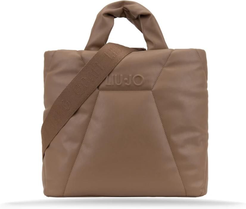 Liu Jo Gewatteerde leren handtas in Indiase stijl Brown Dames