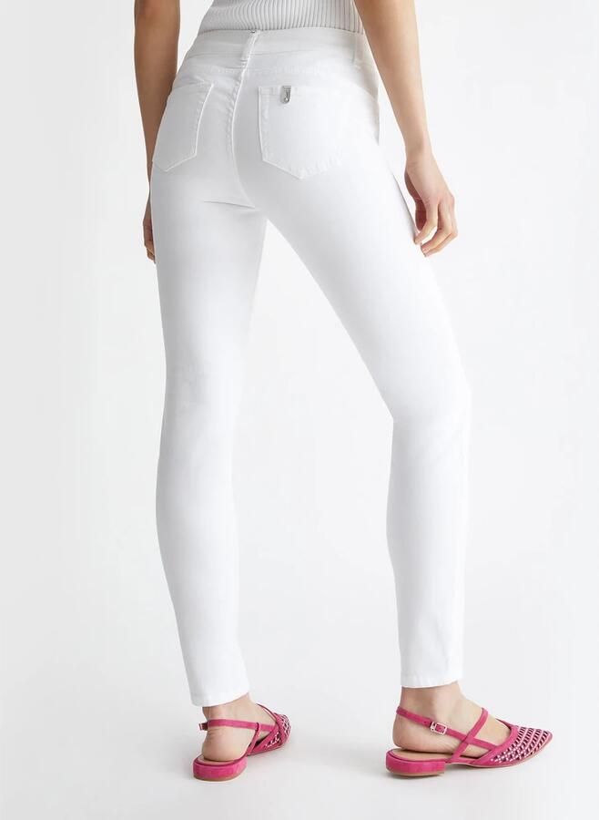 Liu Jo White Jeans met strass-steentjes model 'DIVINE'