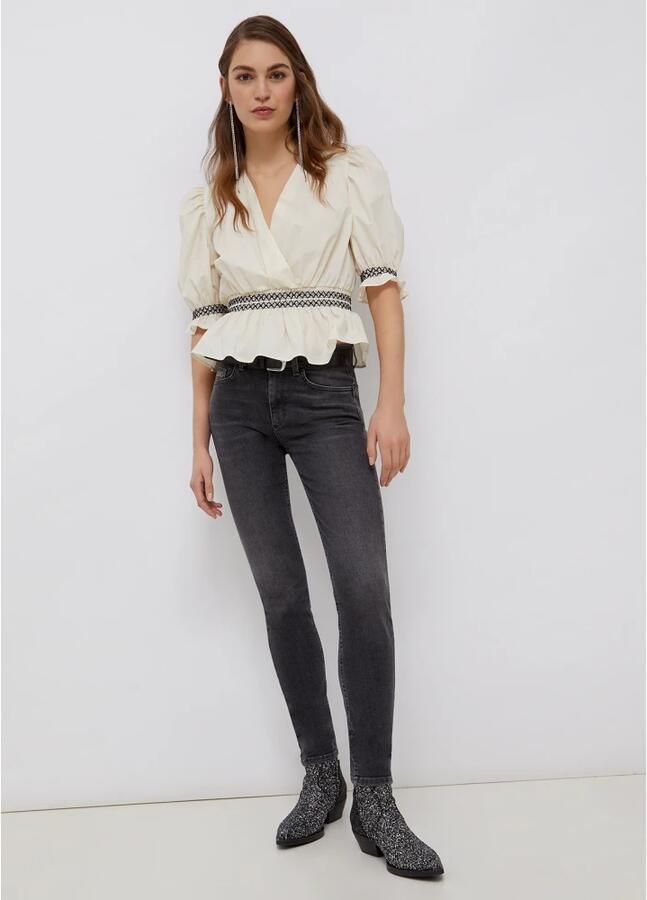 Donkergrijze Liu Jo Skinny Jeans Ecs B.up Divine H.w. - Foto 5