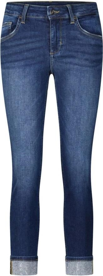 Liu Jo Skinny Jeans Monroe met Strass Stenen Blue Dames