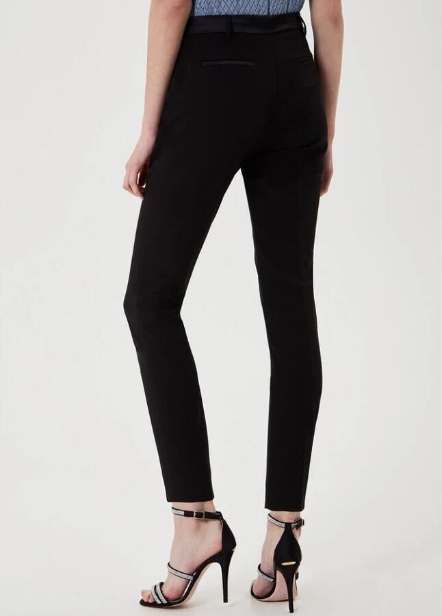 Liu Jo Zwarte Chino Broek met Elastiek Black Dames - Foto 4