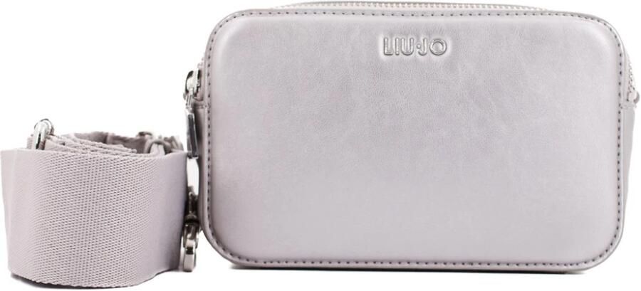 Liu Jo Champagne Schoudertas met Ritssluiting Beige Dames - Foto 7