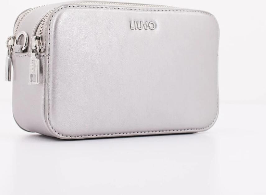 Liu Jo Champagne Schoudertas met Ritssluiting Beige Dames