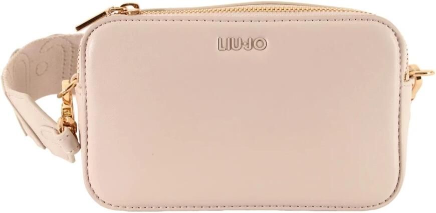 Liu Jo Champagne Schoudertas met Ritssluiting Beige Dames - Foto 6