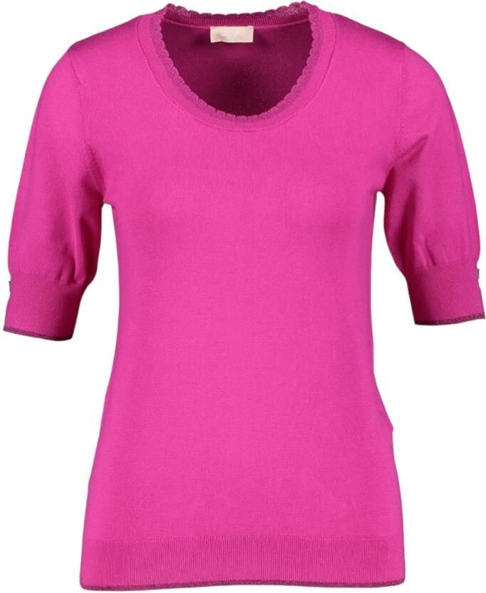 Liu Jo Stijlvolle Gebreide Top Pink Dames