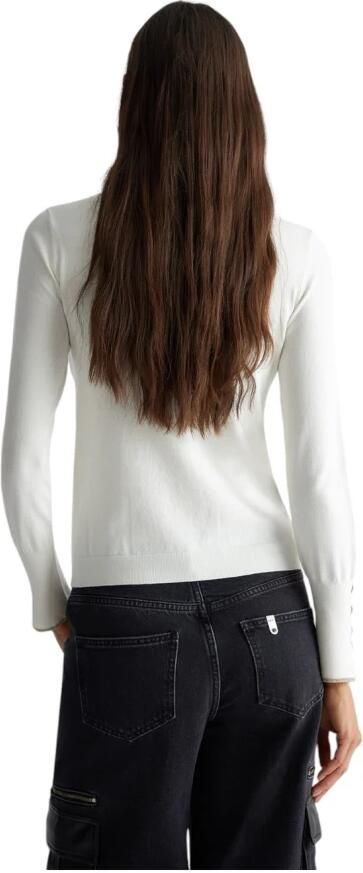 LIU JO Dames Truien & Vesten Ecs Maglia Chiusa M l 1 Gebroken Wit - Foto 5