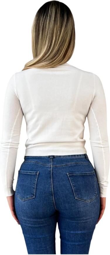 Liu Jo Stijlvolle Gebreide Top White Dames