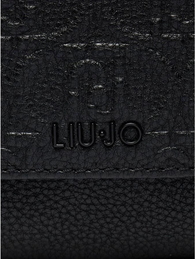 Liu Jo White Schoudertas met all-over structuurmotief met logo model 'CALIWEN'