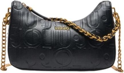 Liu Jo White Handtas met structuurmotief met label model 'ADONIDE'