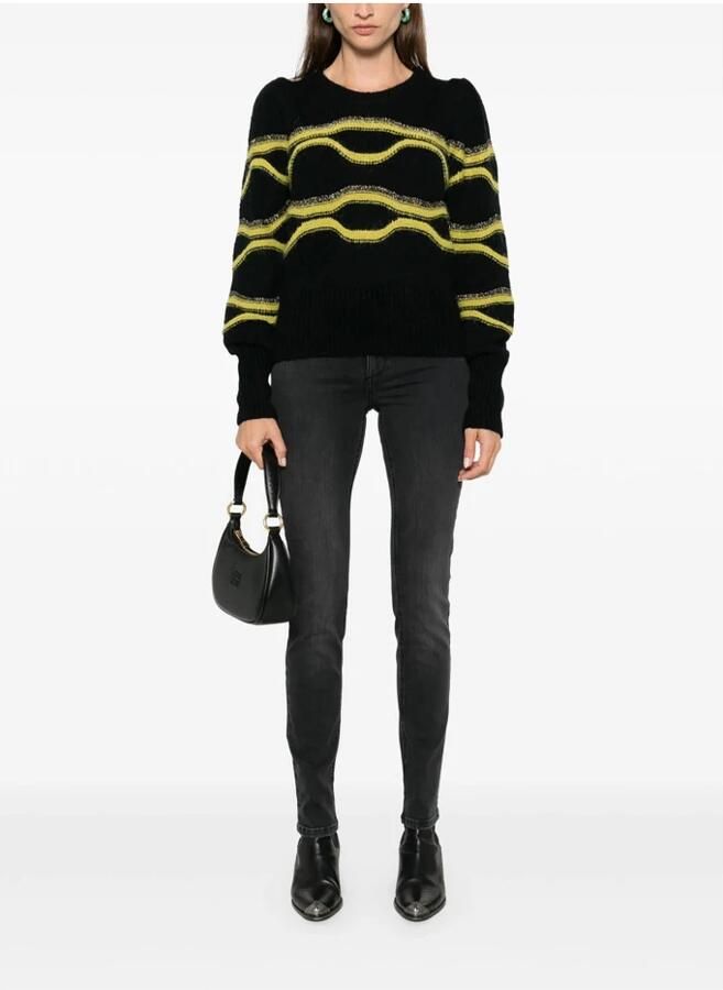 Liu Jo Metallic Intarsia Gebreide Trui Multicolor Dames - Foto 12