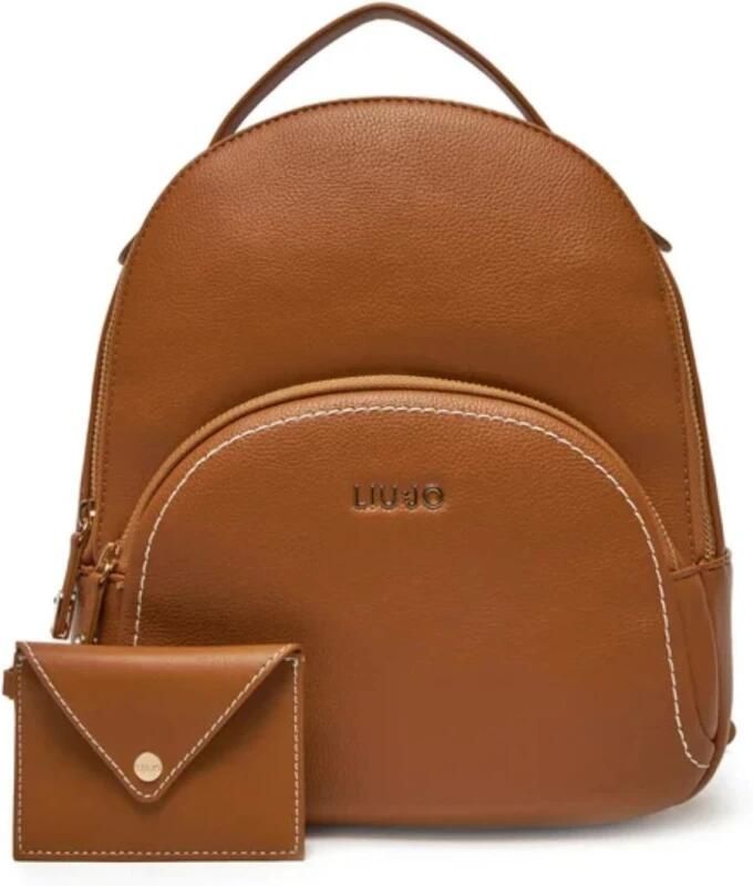 Liu Jo Elegante Brandy Synthetisch Leren Rugzak Brown Dames - Foto 7