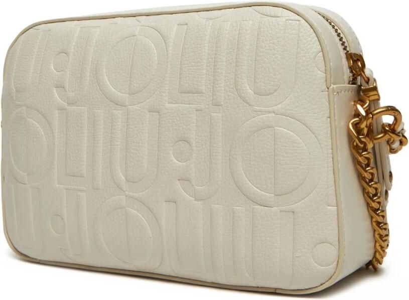 Liu Jo Elegante Ivoor Schoudertas met Gouden Details Beige Dames - Foto 3