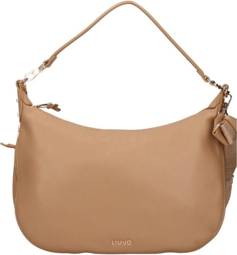 Liu Jo Elegante Bruin Leren Handtas met Gouden Details Brown Dames - Foto 4