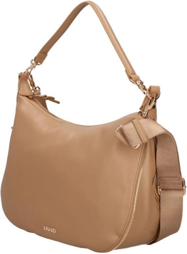 Liu Jo Elegante Bruin Leren Handtas met Gouden Details Brown Dames - Foto 2