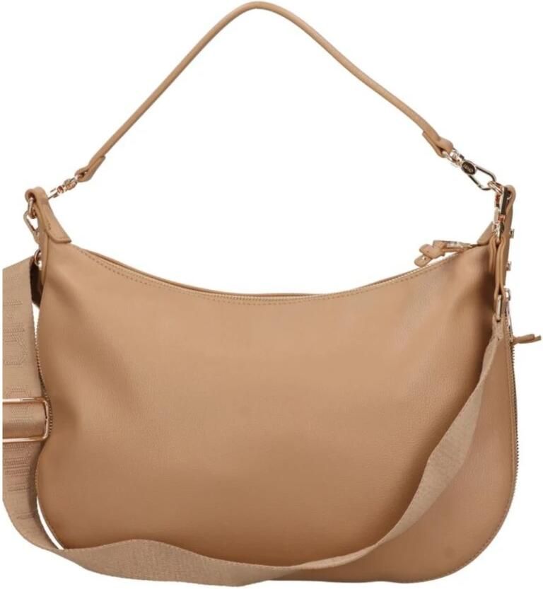 Liu Jo Elegante Bruin Leren Handtas met Gouden Details Brown Dames