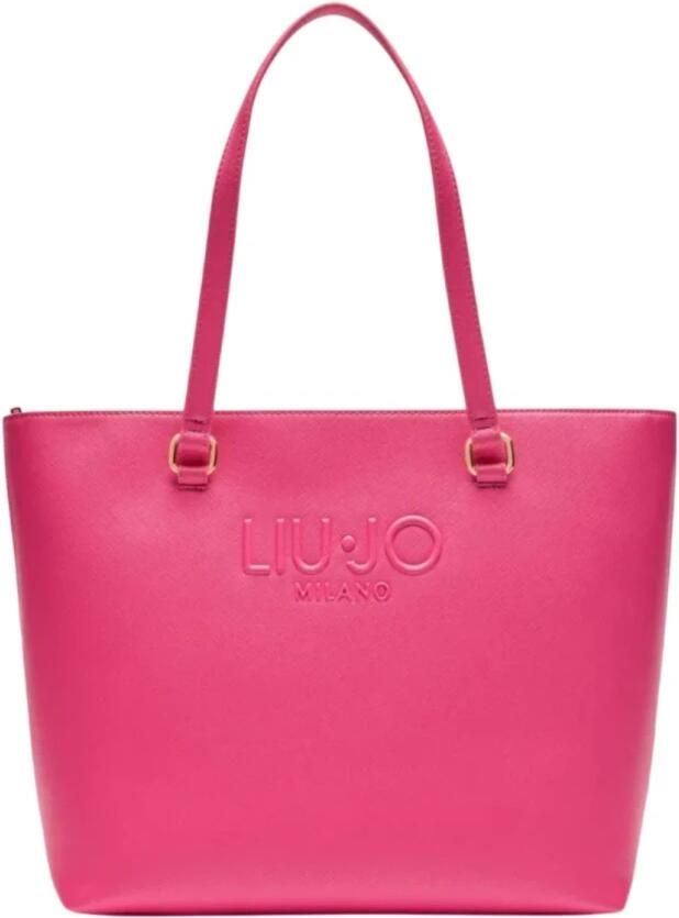 Liu Jo Stijlvolle Shopper met Ritssluiting Pink Dames - Foto 3