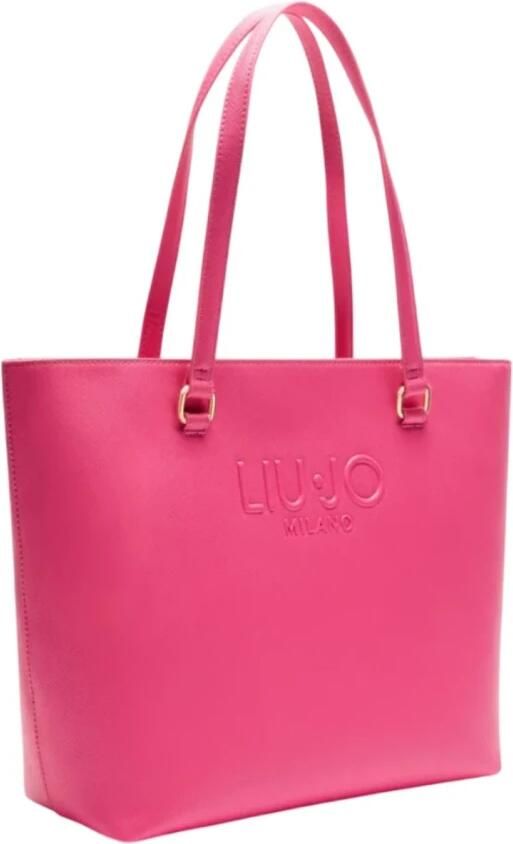 Liu Jo Stijlvolle Shopper met Ritssluiting Pink Dames - Foto 2