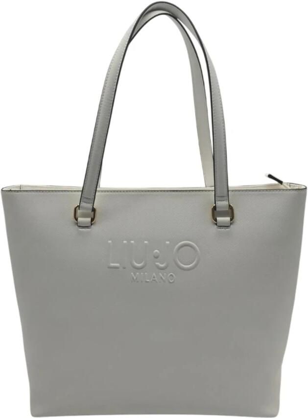 Liu Jo Stijlvolle Shopper met Ritssluiting White Dames - Foto 3