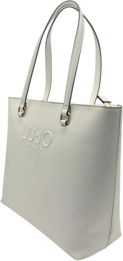 Liu Jo Stijlvolle Shopper met Ritssluiting White Dames - Foto 2