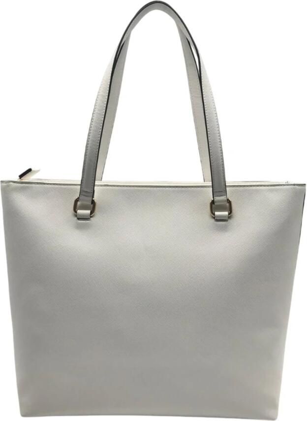 Liu Jo Stijlvolle Shopper met Ritssluiting White Dames