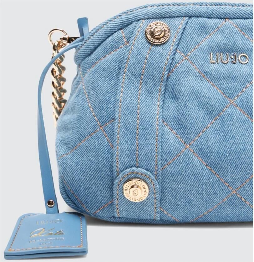 Liu Jo White Crossbodytas met labeldetail model 'KATE'