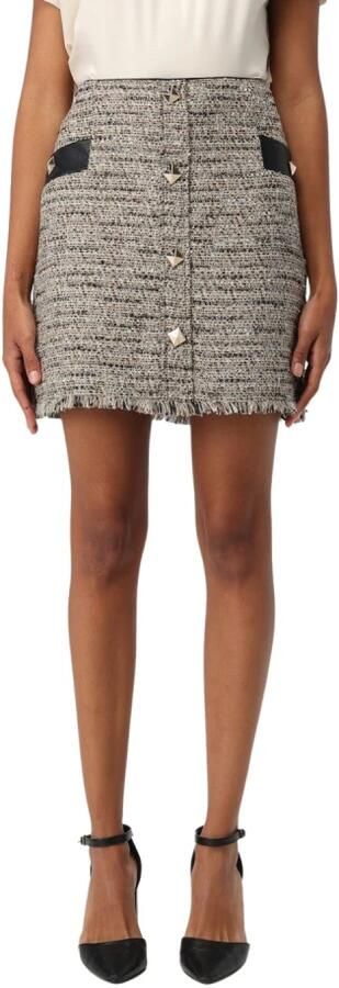 Liu Jo Stijlvolle Zwarte Rok voor Vrouwen Beige Dames - Foto 3