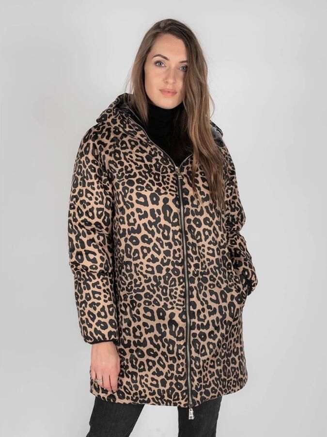 Liu Jo White Aan twee kanten draagbare gewatteerde lange jas - Foto 5