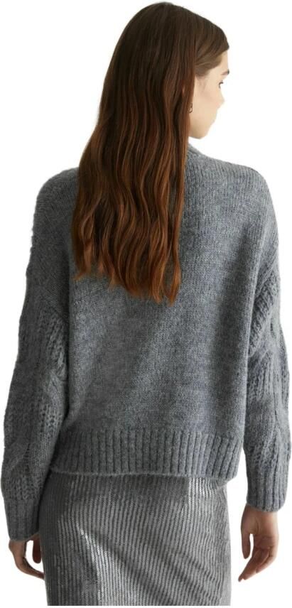 Liu Jo Grijze Trui met Gevlochten Pailletten Gray Dames - Foto 11