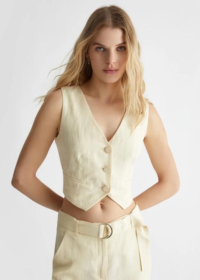 Liu Jo Vests Beige Dames - Foto 4