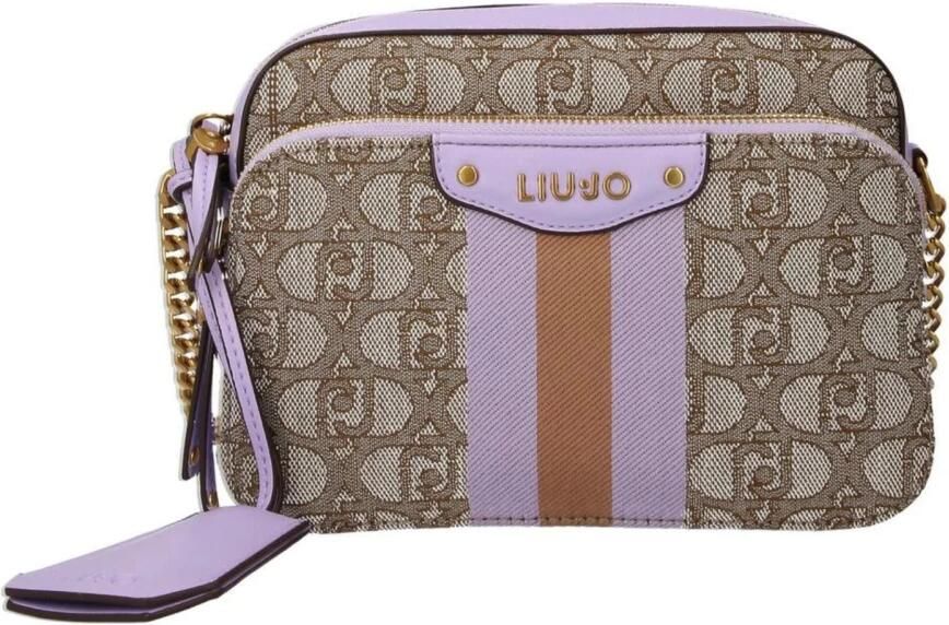 Liu Jo Vierkante Canvas Logo Monogram Schoudertas Multicolor Dames