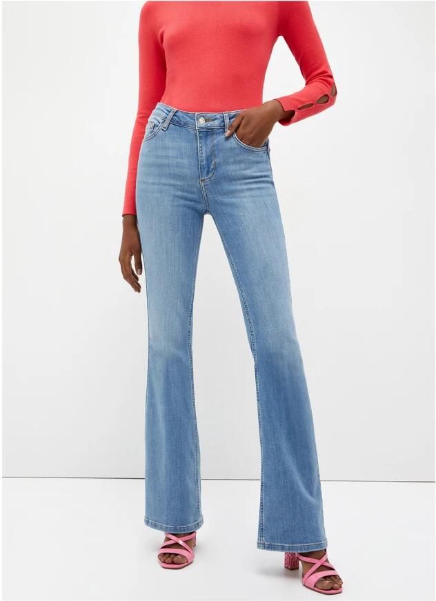 Liu Jo Stijlvolle Bootcut Jeans Blauw Dames - Foto 4