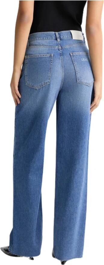 Liu Jo Hoge Taille Denim Jeans Blauw Blue Dames - Foto 8
