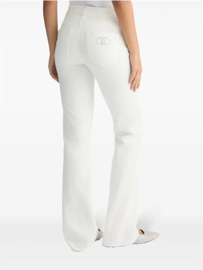 Liu Jo Witte Jeans met Studded Logo Detail White Dames - Foto 5