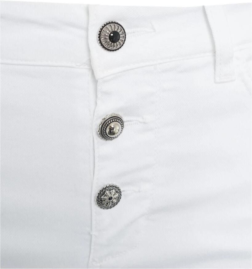 Liu Jo Geknoopte Dames Jeans met Zilveren Detail White Dames - Foto 2