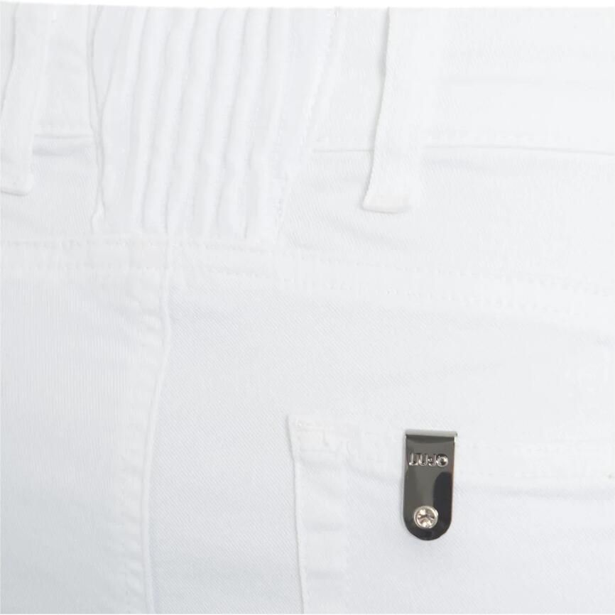 Liu Jo Geknoopte Dames Jeans met Zilveren Detail White Dames