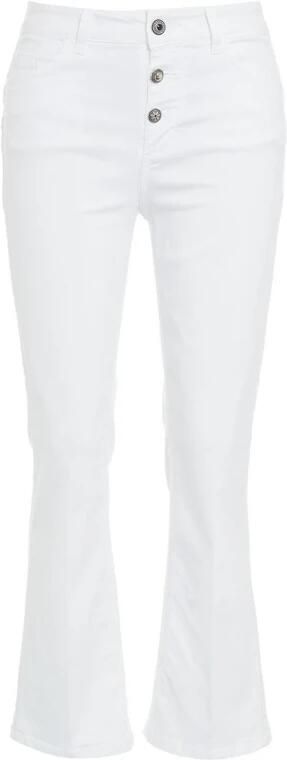 Liu Jo Geknoopte Dames Jeans met Zilveren Detail White Dames - Foto 13