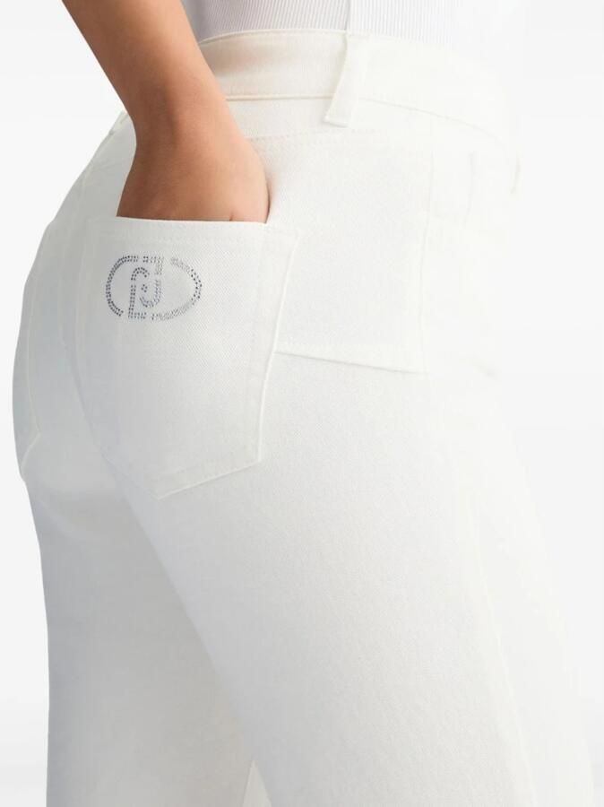 Liu Jo Witte Jeans met Studded Logo Detail White Dames - Foto 3