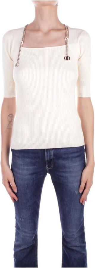 Liu Jo Witte Sweater met Cut-Out Detail White Dames - Foto 6