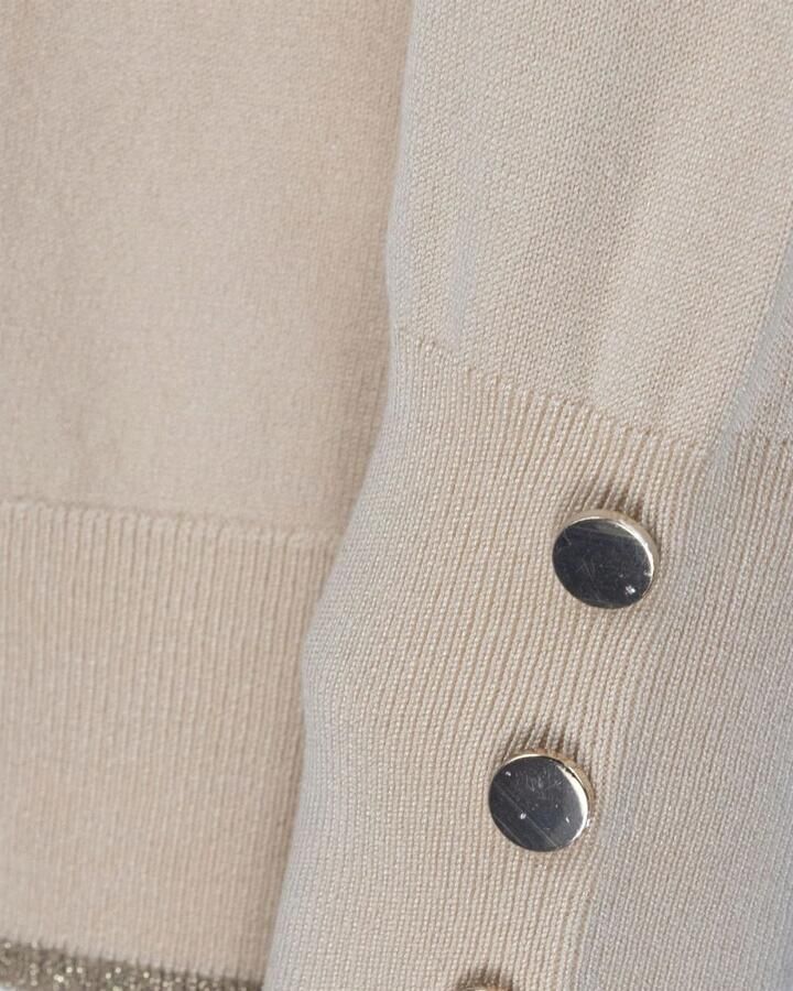 Liu Jo Witte Trui met Lurex Details White Dames - Foto 2