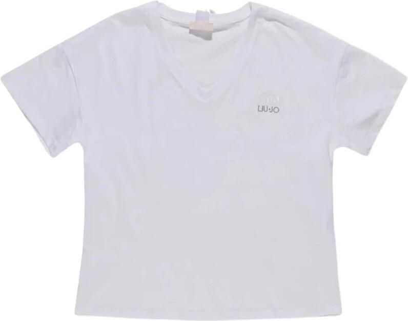 Liu Jo Katoenen T-shirt korte mouwen lente zomer White Dames - Foto 2