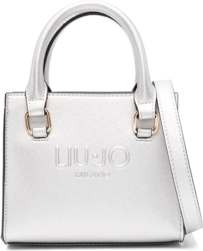 Liu Jo Zilver-tone Schoudertas met Toprits Gray Dames - Foto 4