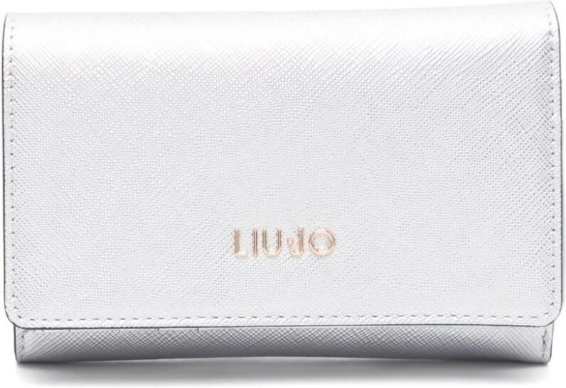 Liu Jo Zilveren Portemonnee met Overslag Gray Dames - Foto 3