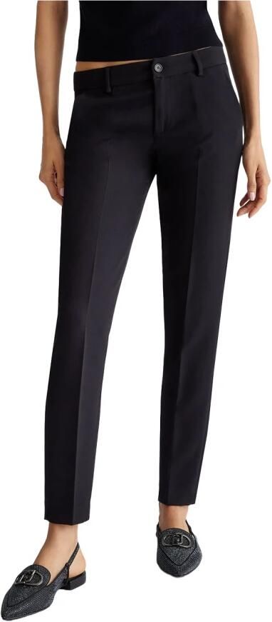 Liu Jo Aansluitende Skinny Broek met Rits en Knoop Black Dames - Foto 11