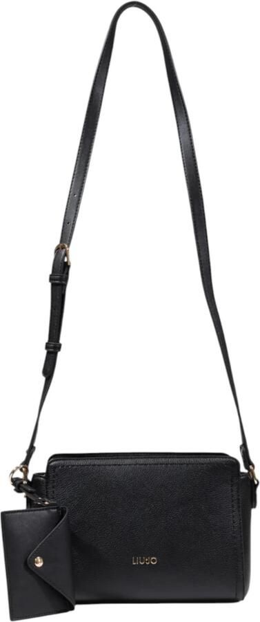 Liu Jo Zwarte Crossbody Tas Rits Sluiting Black Dames - Foto 3