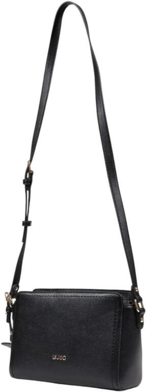Liu Jo Zwarte Crossbody Tas Rits Sluiting Black Dames - Foto 5