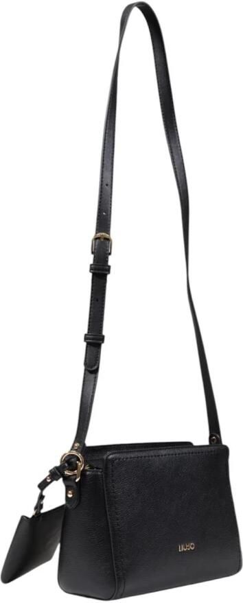 Liu Jo Zwarte Crossbody Tas Rits Sluiting Black Dames - Foto 4